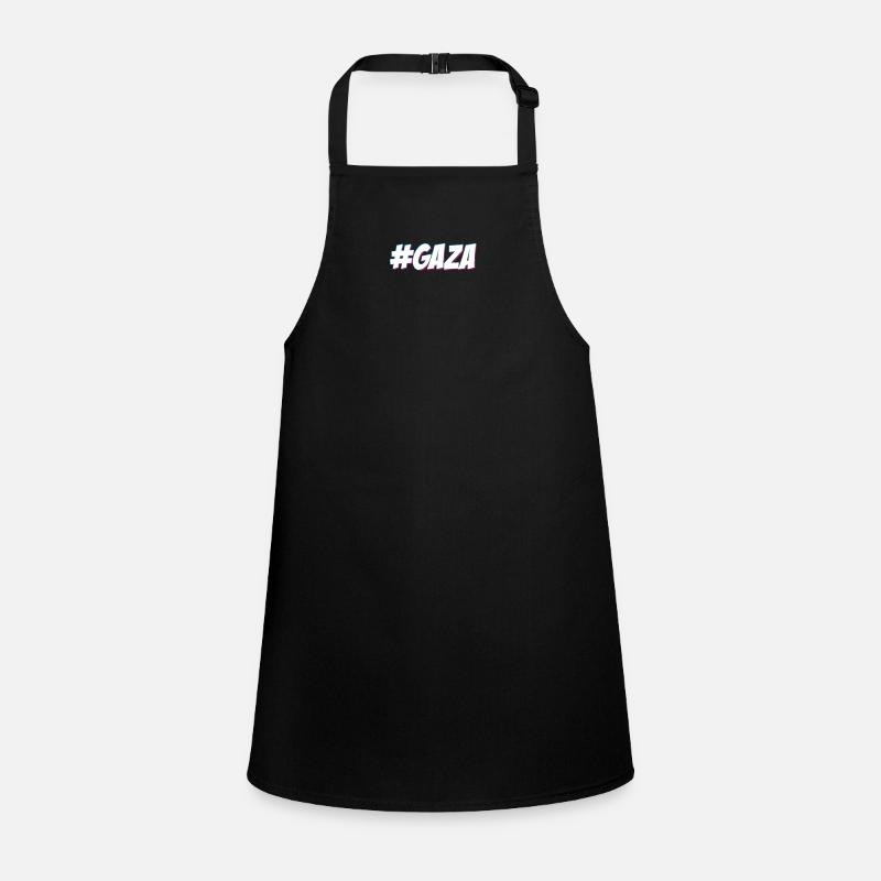 #GAZA - Children's Apron - black