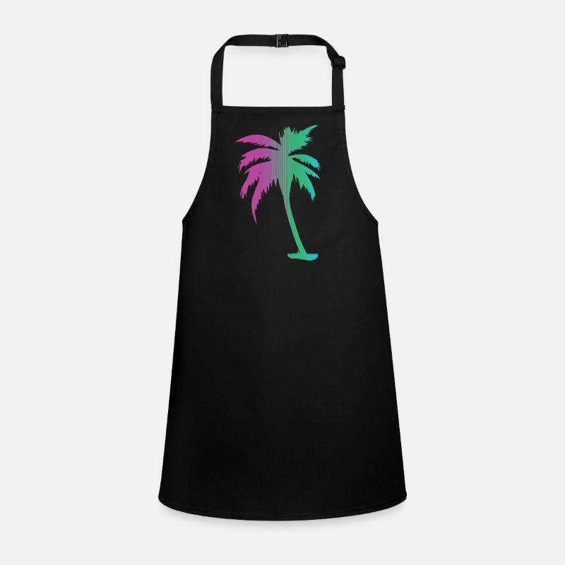 Tropical Beach Paradise Palm Rainbow 10 Tablier Enfant
