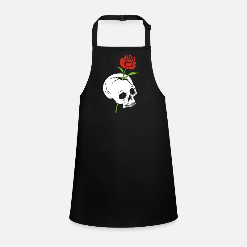 Le crâne et la rose Tablier Enfant