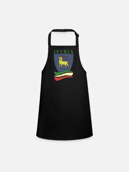Istria Tourist Hrvatska Croatia Holidays Balkan Re - Children's Apron - black - Front