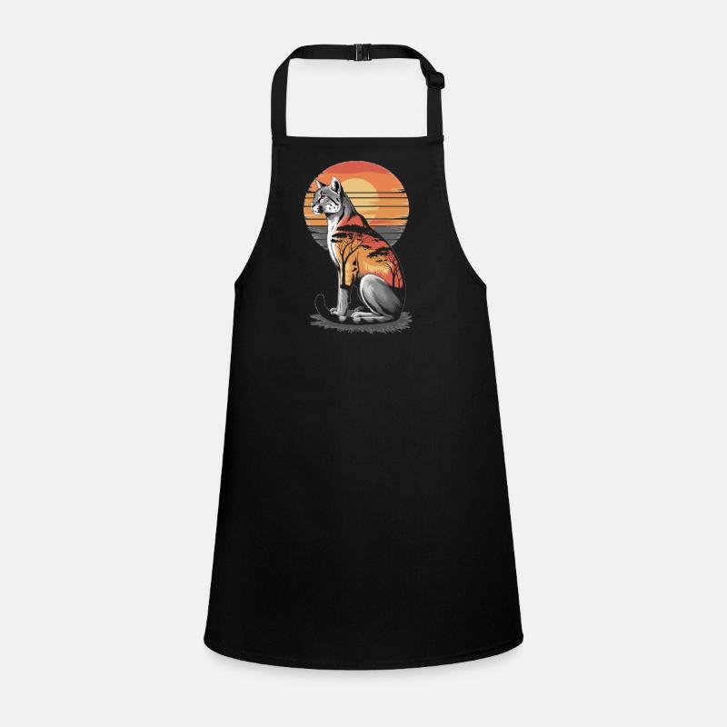 Savannah Cat Sunset Children's Apron