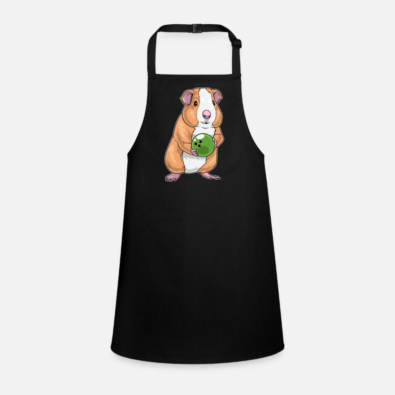 Meerschweinchen Bowling Bowlingkugel Schürze für Kinder