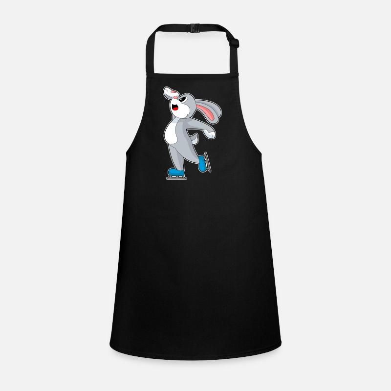 Hase Eislaufen Schlittschuhe Wintersport Children's Apron