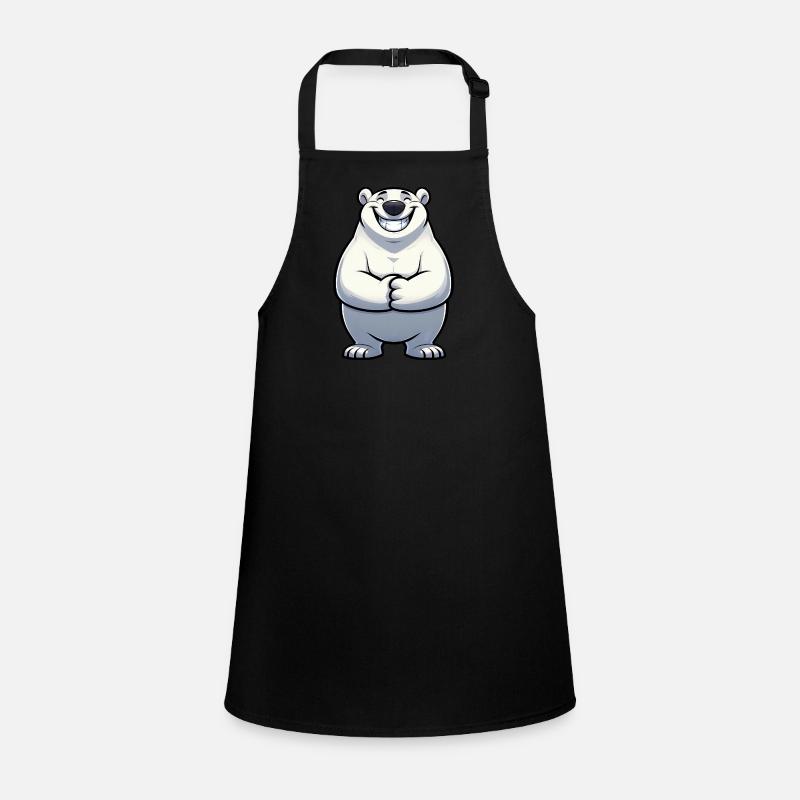 Satisfied Polar Bear Comic North Pole Pride Cool Children's Apron