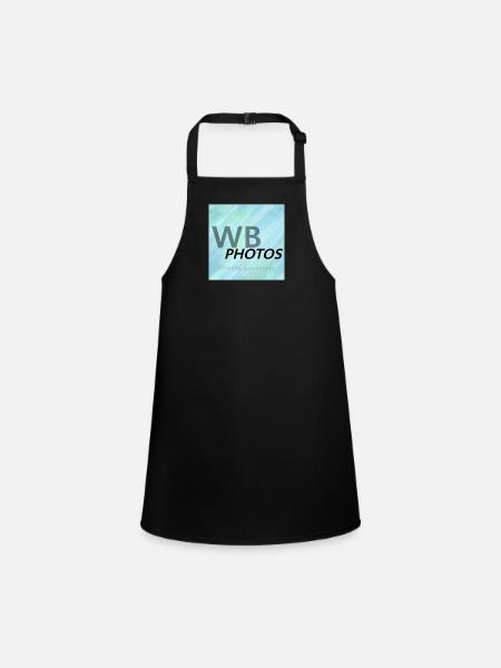 LIGHT BLUE WBP LOGO - Children's Apron - black - Front