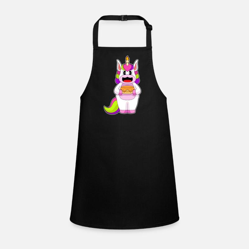 Unicorn Birthday Candle Cake Children's Apron