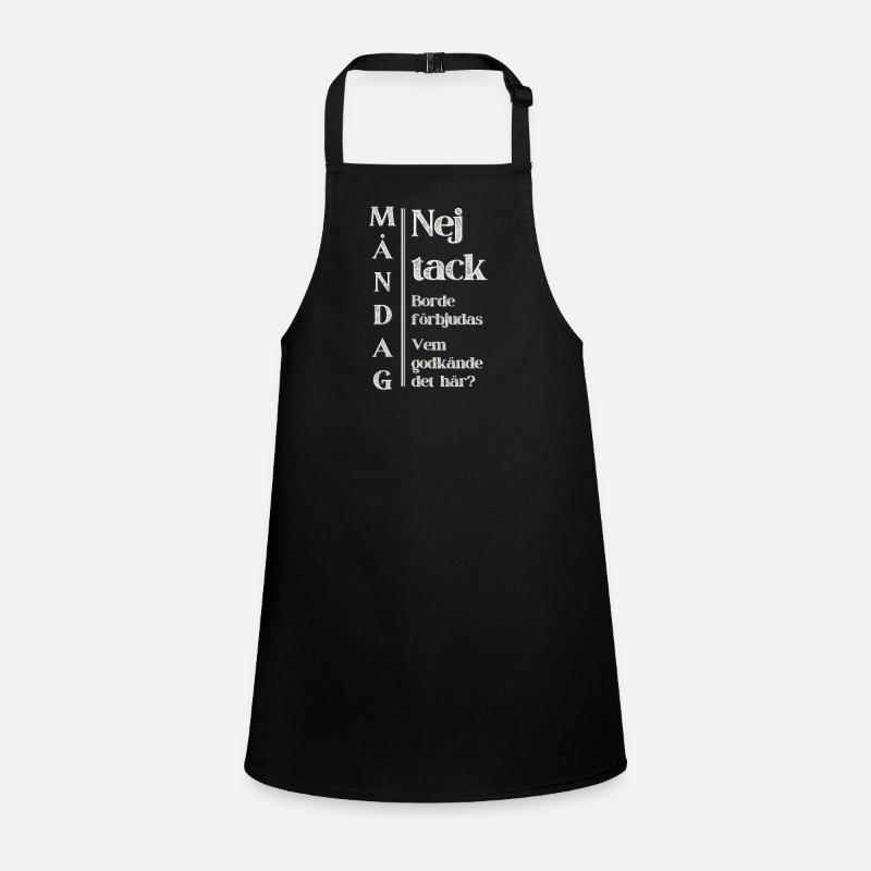 Fun design for the Monday hater Children's Apron