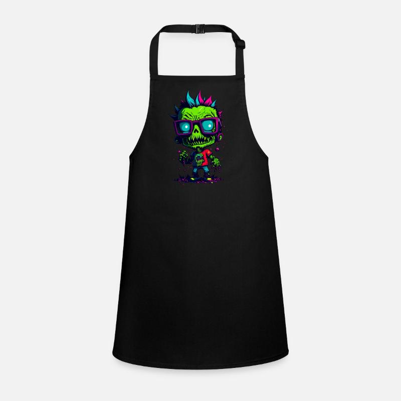 Colorful cool zombie Children's Apron