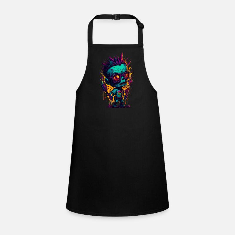 Zombie cool coloré Tablier Enfant