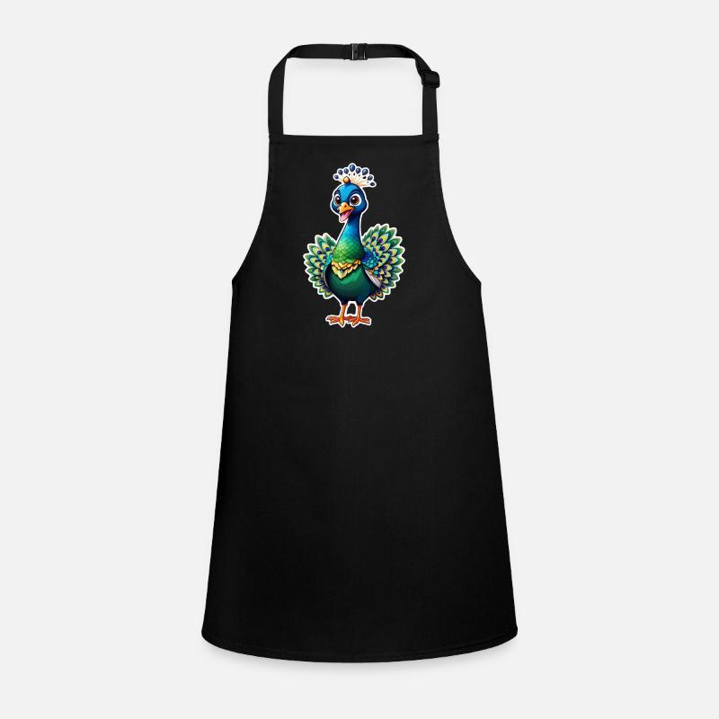 mignon petit paon Tablier Enfant