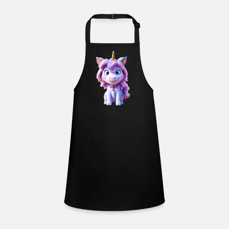 Belle petite licorne 3D Tablier Enfant