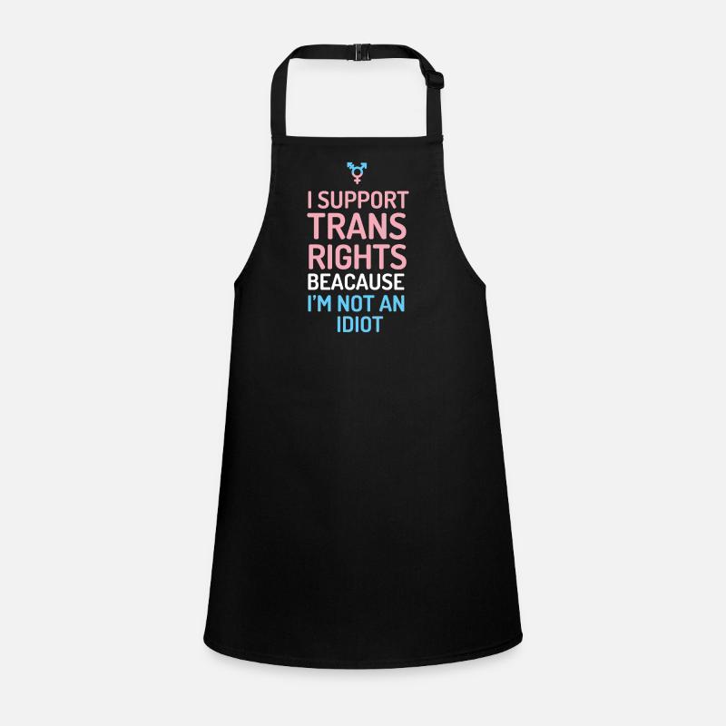 Je soutiens les droits des trans Tablier Enfant