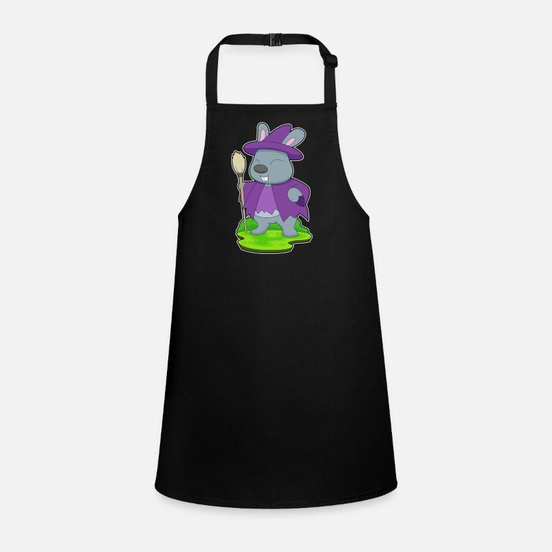 Bunny Witch Broom Children's Apron