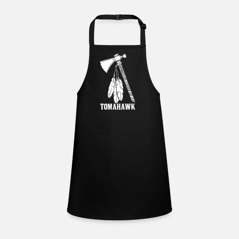 Weißer Tomahawk Schürze für Kinder