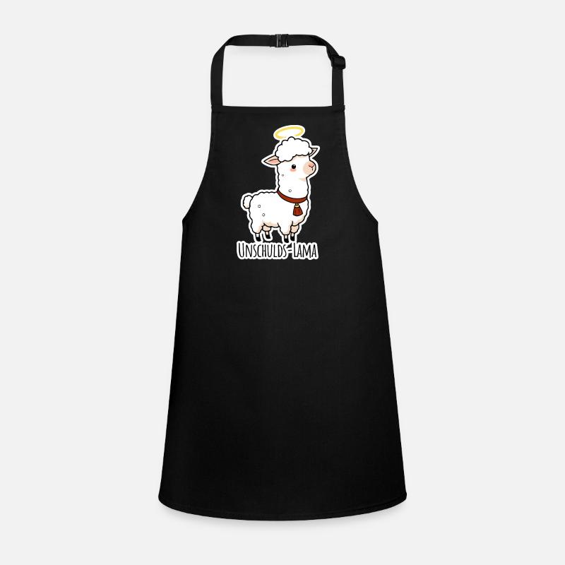Unschulds-Lama hat es nicht getan Schürze für Kinder