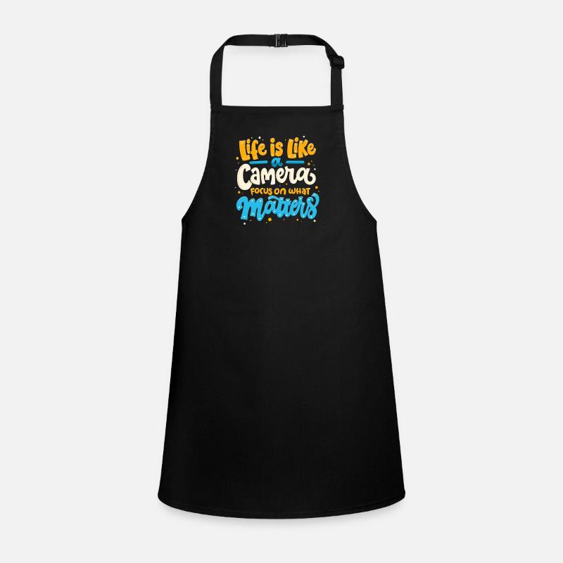 Life Is Like A Camera Photography Camera Children's Apron