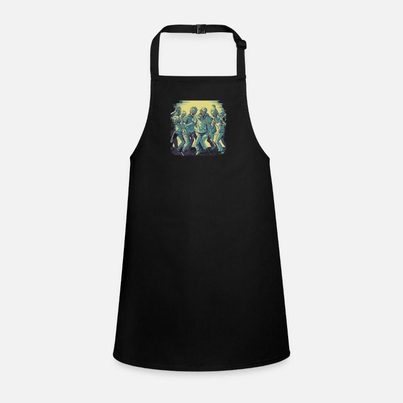 Dancing Zombies - Motif de zombie effrayant Tablier Enfant