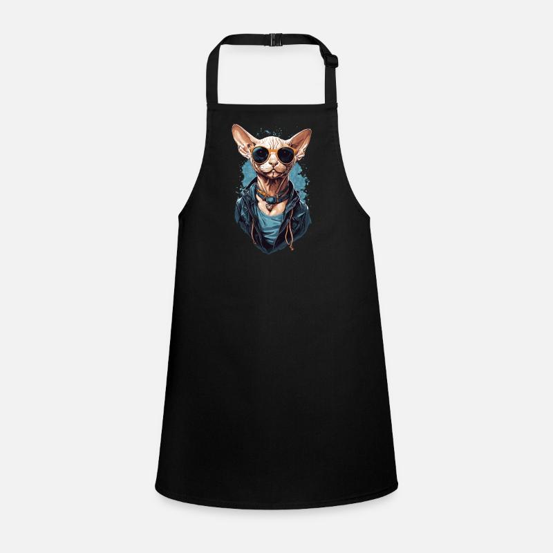Cool Sphinx Cat Modern Cat Design Tablier Enfant