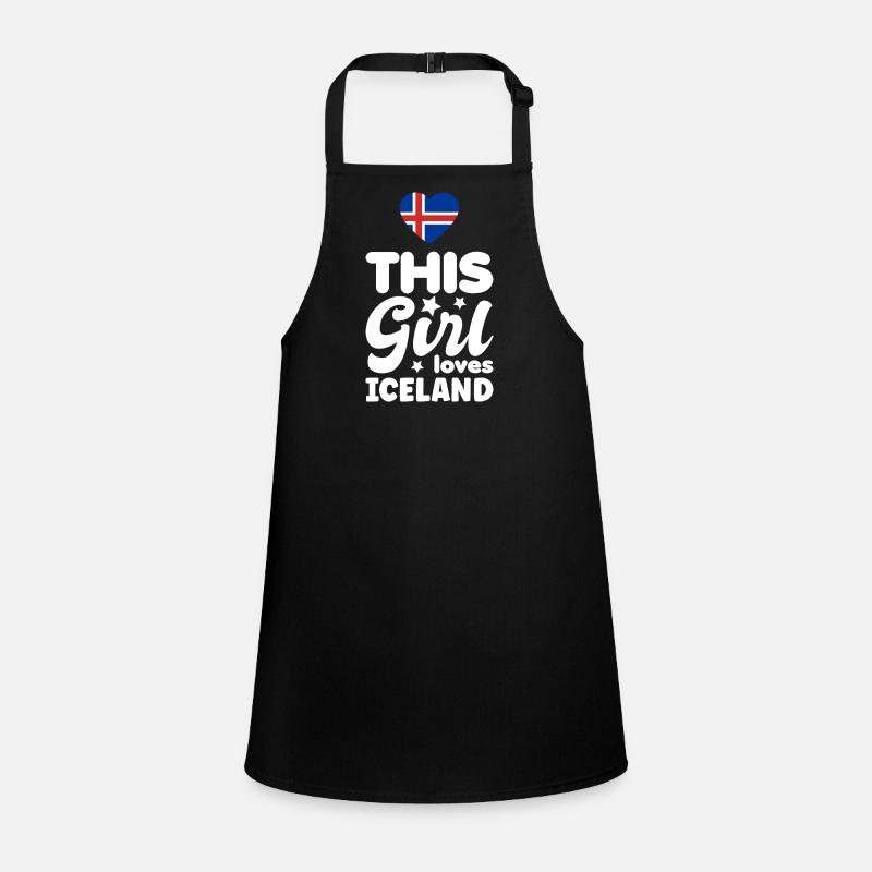 Drapeau de l’Islande Drapeau islandais vintage Look utilisé Tablier Enfant