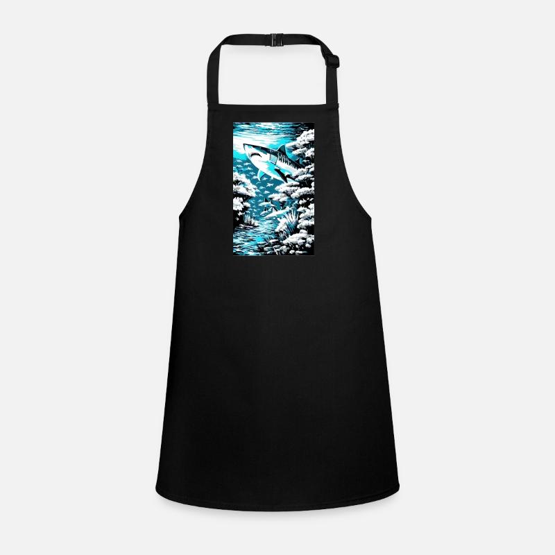 Requin | Grand requin blanc | Créature marine | Poisson Tablier Enfant