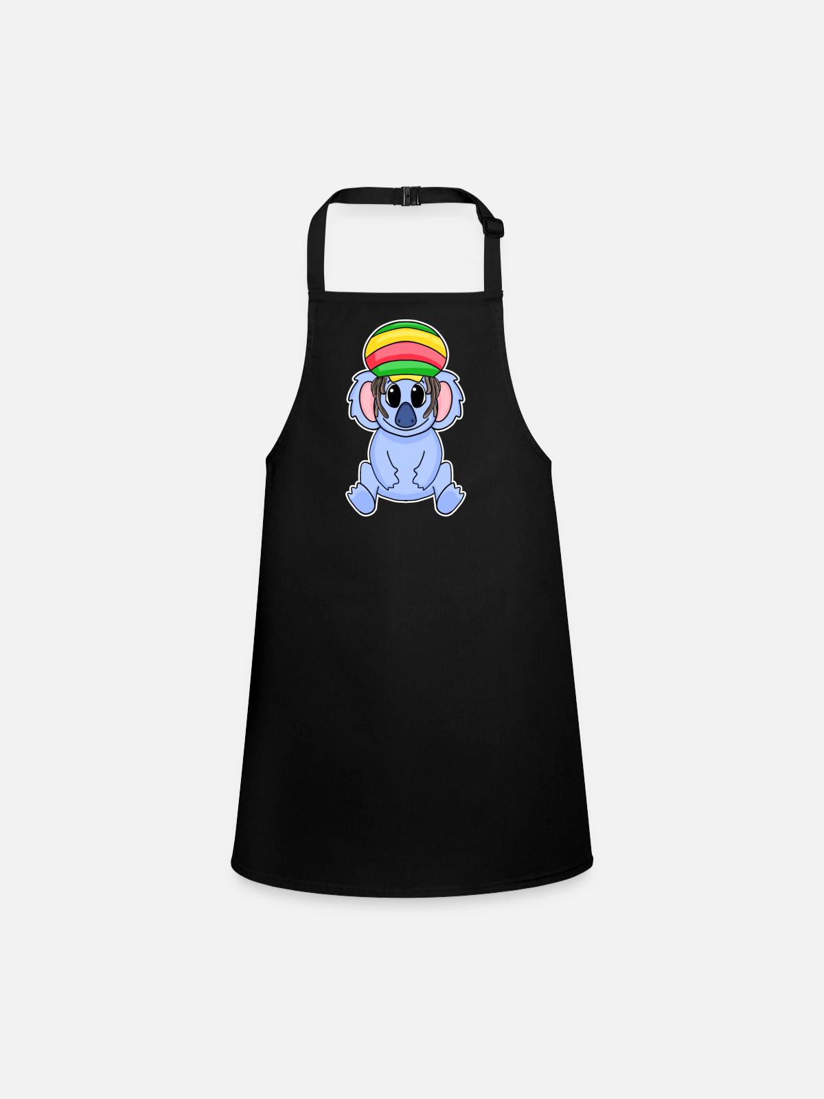 Rasta Koala - Tablier Enfant - noir - Devant