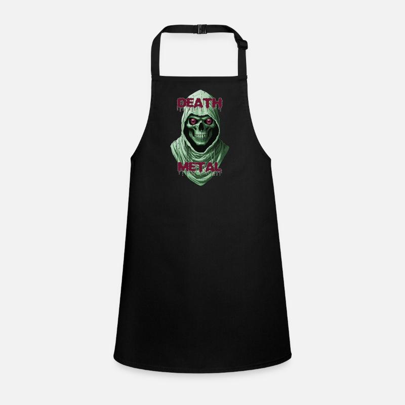 Gothic Skull with Metallic Accents  Children's Apron