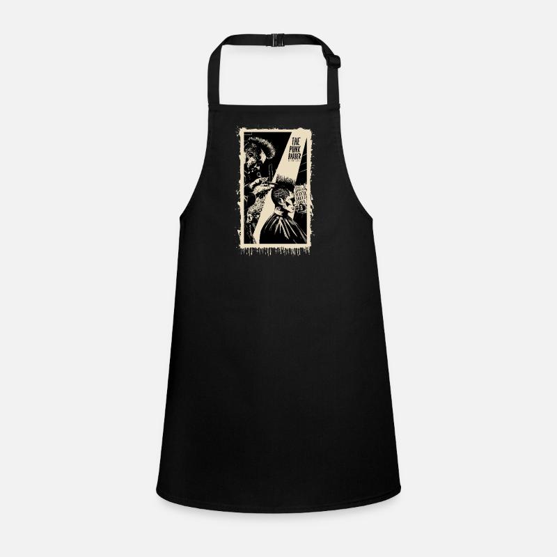 Punk barber sharp cuts Children's Apron