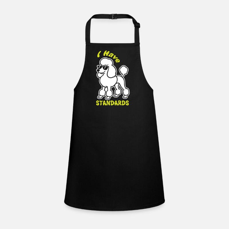 Expressive poodle with sunglasses Children's Apron