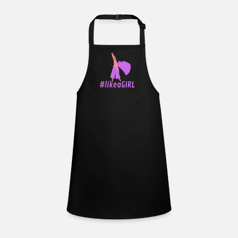 Fighter in Purple Cape Children's Apron