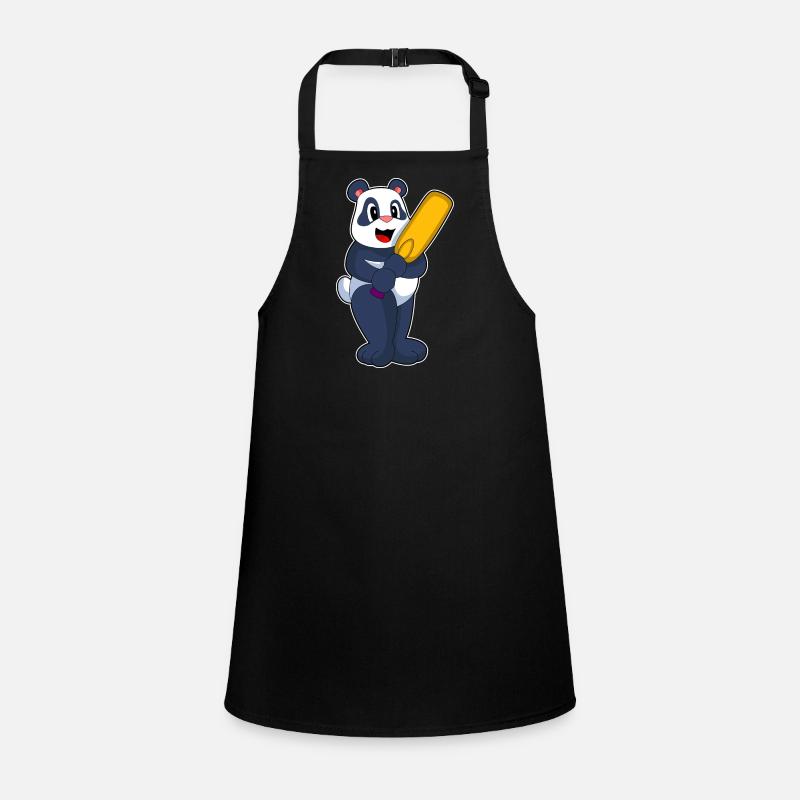 Panda Cricket Cricket Bat Children's Apron