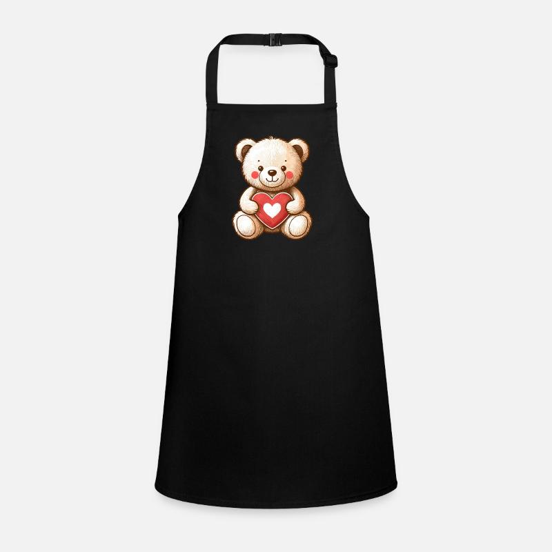 TEDDY BEAR, TEDDY BEAR, SOFT TOY, CUDDLE, SOFT HEART Children's Apron