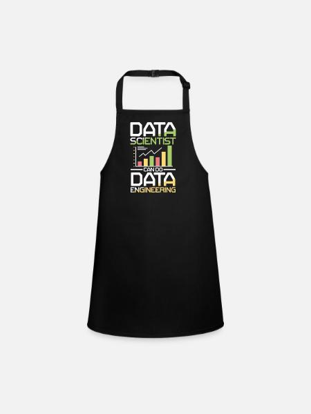 Data Scientists Can Do Data Engineering - Schürze für Kinder - Schwarz - Vorne