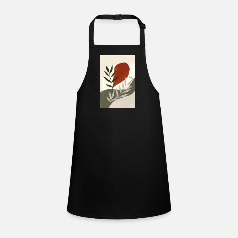 Modernes Böhmisches Vogeldruck, Rustikale Boho Schürze für Kinder