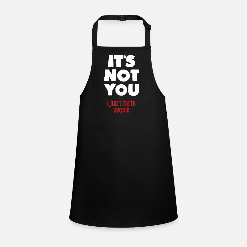 I hate people (dark) Children's Apron