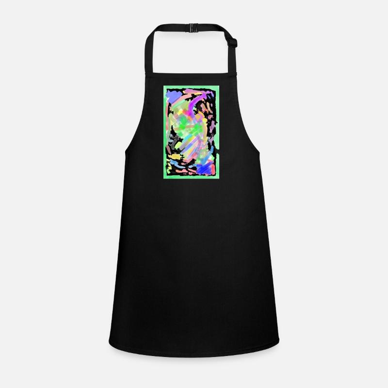 A chaotic mess in neon Children's Apron