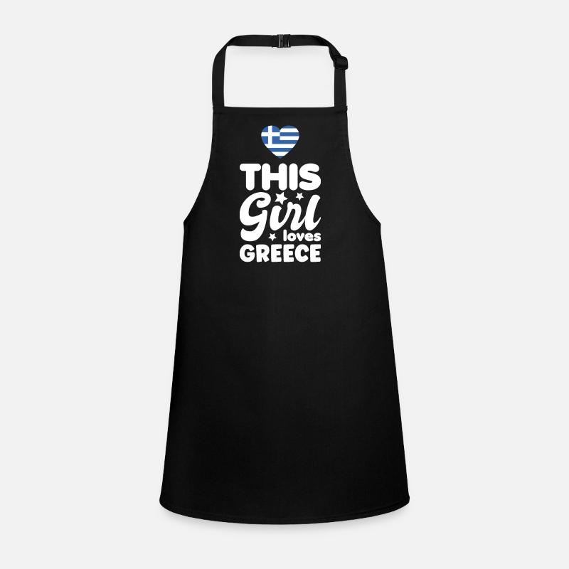 Grèce Drapeau Hellas Athènes Drapeau grec Tablier Enfant