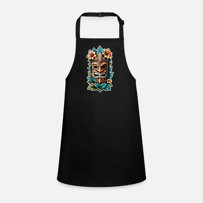 Tiki Beach - Polynesia Statue Children's Apron