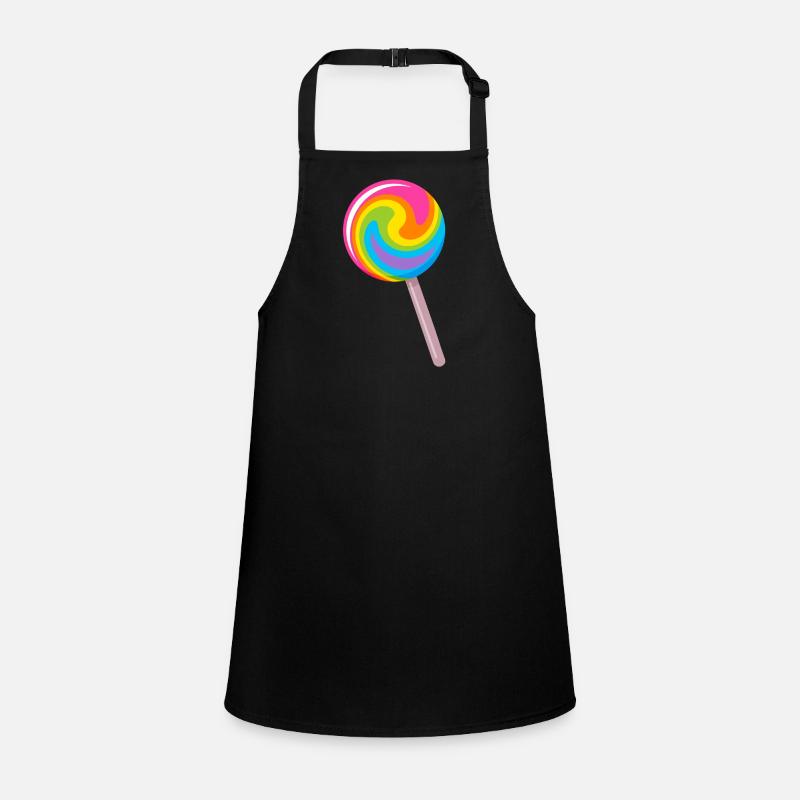Sucette spirale colorée aux couleurs de l’arc-en-ciel Tablier Enfant