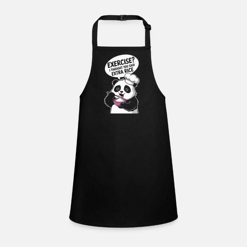 Panda Chef Extra Rice Children's Apron