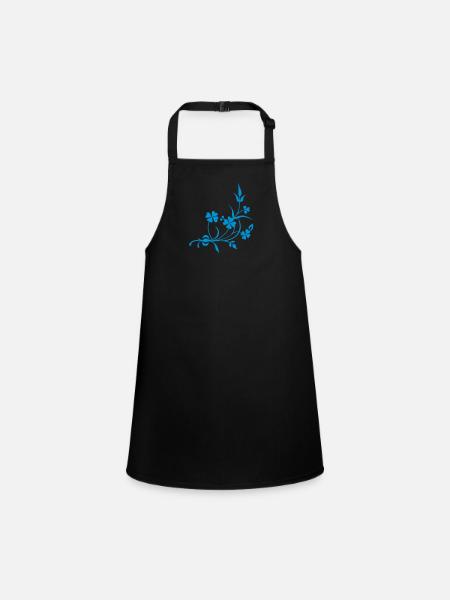 Blumen - Children's Apron - black
