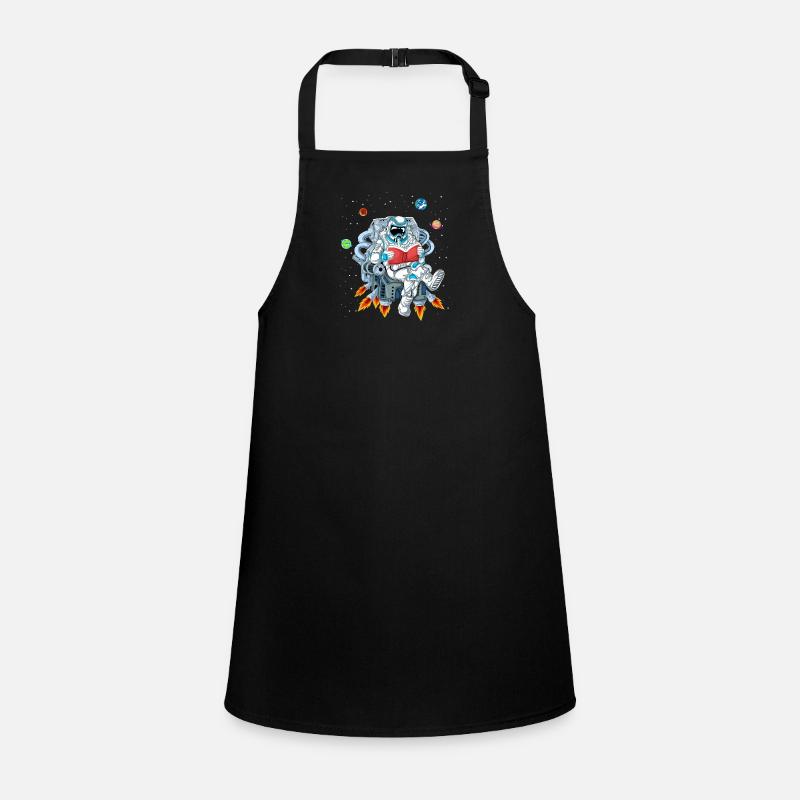astronaut reading Children's Apron