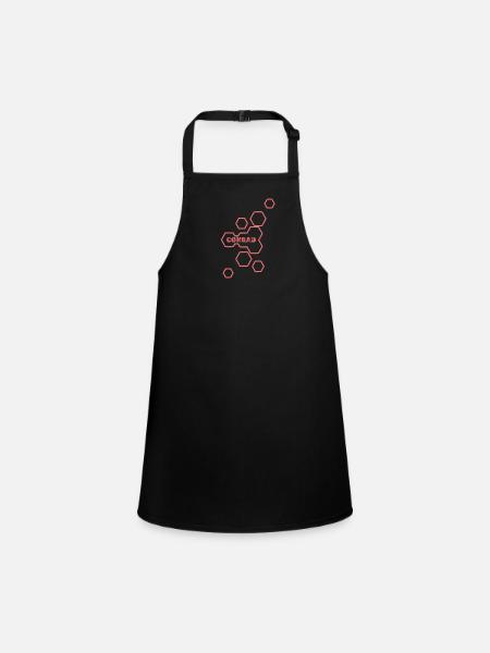 Gift for Conrad - Children's Apron - black - Front