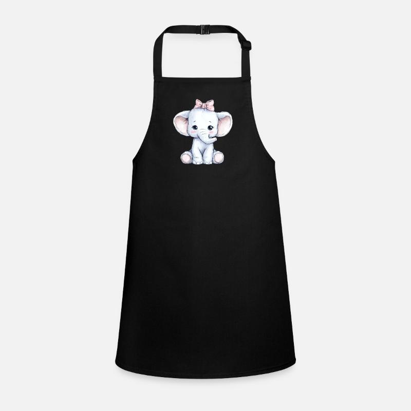 Cute Baby Elephant Children's Apron