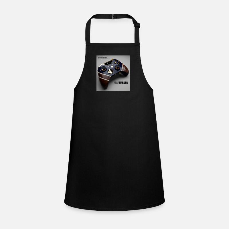 Game Controller Work Hard Gift Children's Apron