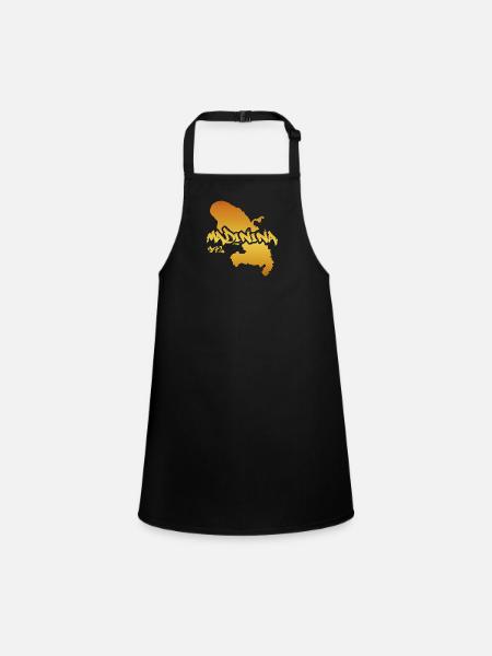 Madinina 972 gold design - Tablier Enfant - noir