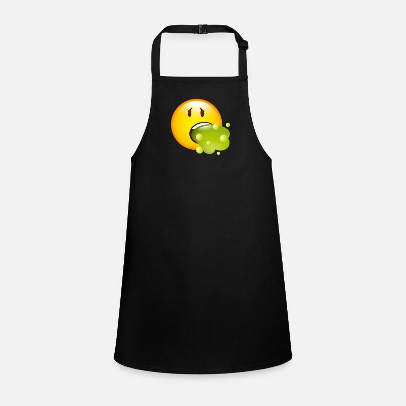 Smiley Glossy Barf - Tablier Enfant - noir