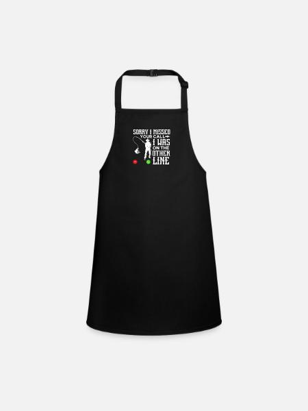 Fishing Anglers Fishing Sport fishermen - Children's Apron - black - Front