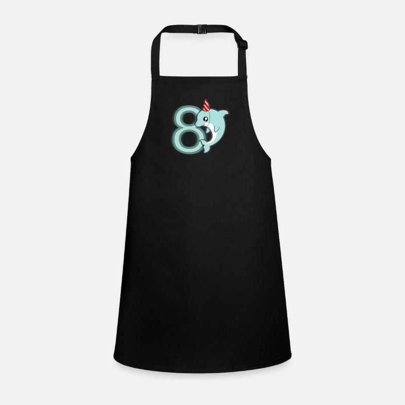 8 years birthday dolphin Children's Apron
