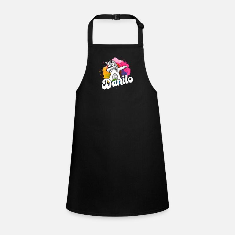 DANILO - Beautiful Boy Name with Cool Unicorn Children's Apron