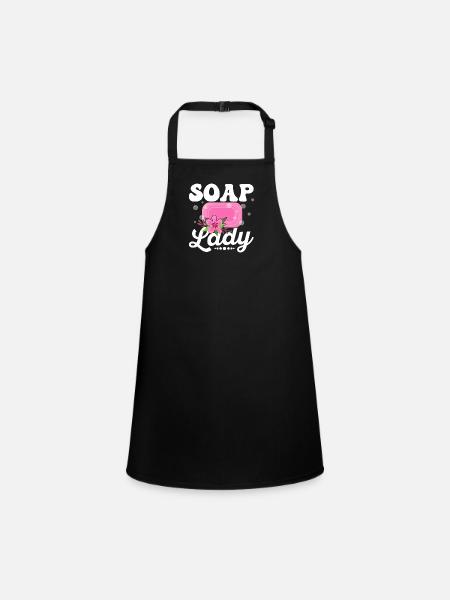 Savon Lady Savonnerie Savonneuse - Tablier Enfant - noir - Devant
